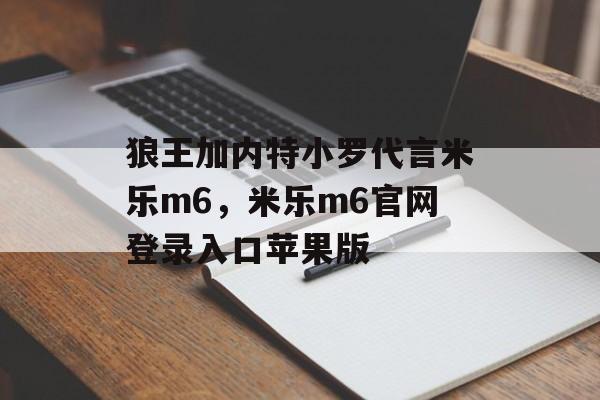 狼王加内特小罗代言米乐m6，米乐m6官网登录入口苹果版